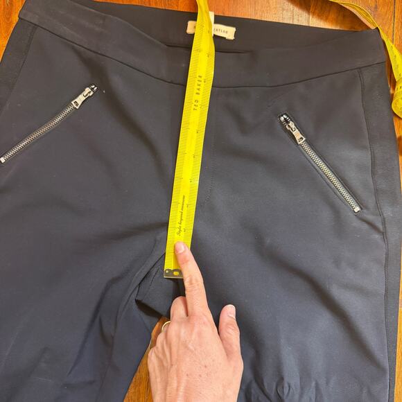 Rebecca Taylor Ava Techy Pants in Black Tuxedo Crop - Picture 11 of 14